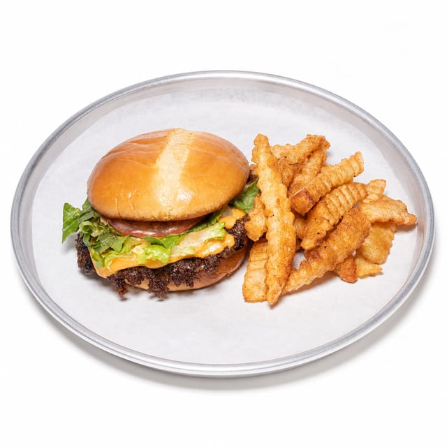 Single Smash Burger Combo.