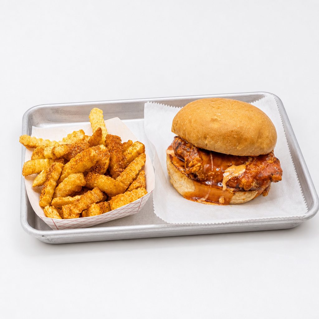 Saucy Chicken Sandwich Combo.