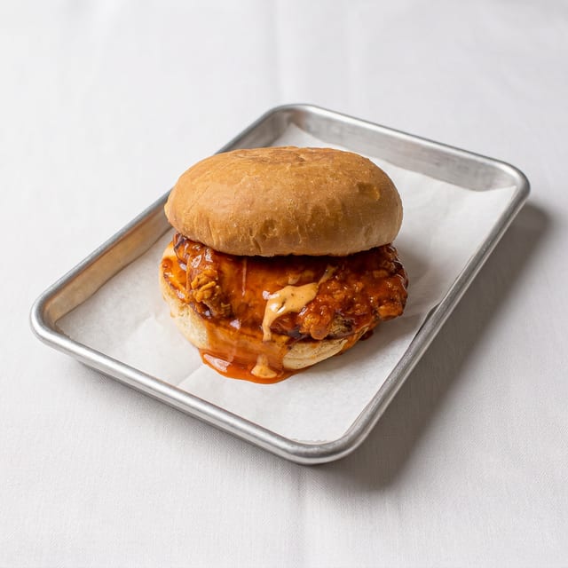 SAUCY Chicken Sandwich.